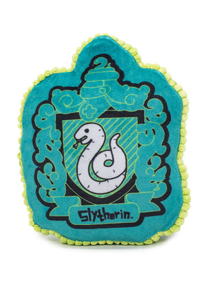 Dog Toy Squeaker Plush - Harry Potter Slytherin Snake Charm Crest Blues