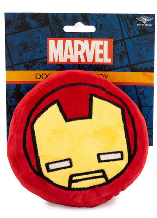 Dog Toy Squeaker Plush - Iron Man Kawaii Face