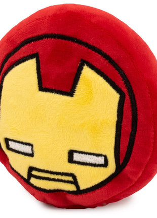 Dog Toy Squeaker Plush - Iron Man Kawaii Face