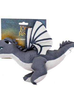 Dog Toy Squeaker Plush - The Lord of the Rings Smaug Dragon Full Body Pose