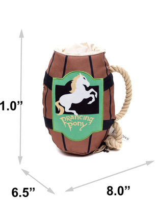 Dog Toy Squeaker Plush - Lord of the Rings PRANCING PONY Pint Mug