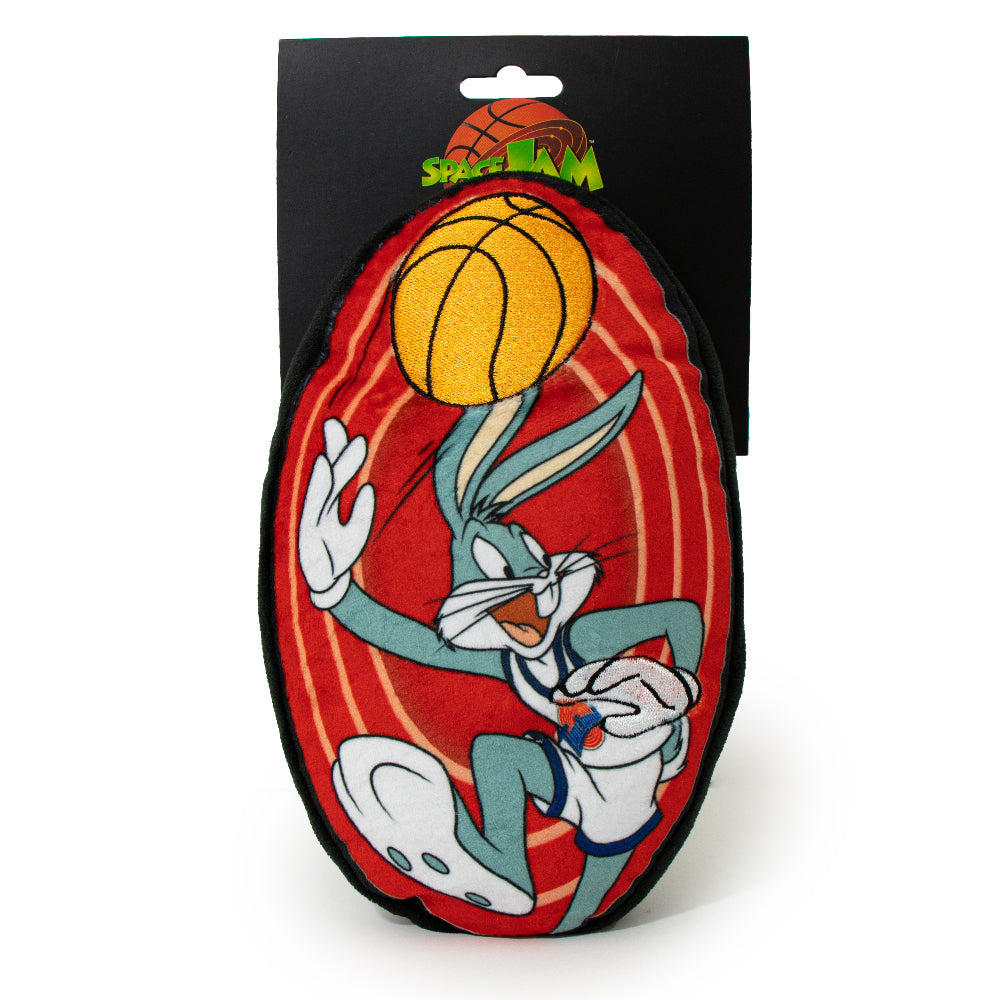 Dog Toy Squeaker Plush - Space Jam Bugs Bunny Shooting Basketball