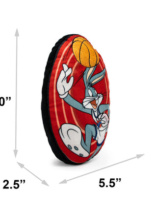 Dog Toy Squeaker Plush - Space Jam Bugs Bunny Shooting Basketball