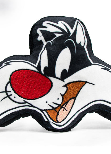 Dog Toy Squeaky Plush - Looney Tunes Sylvester the Cat Smiling