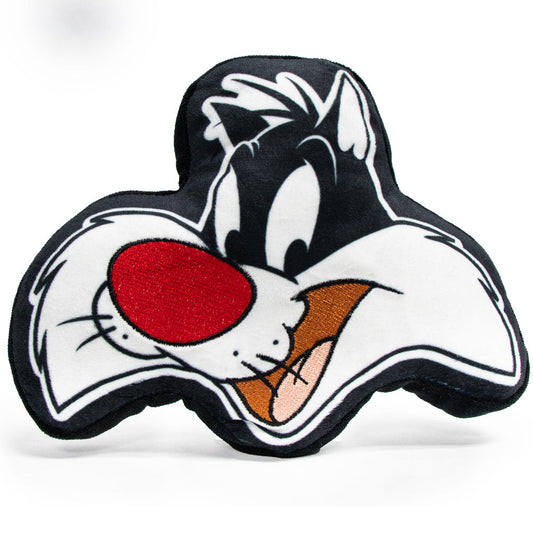 Dog Toy Squeaky Plush - Looney Tunes Sylvester the Cat Smiling