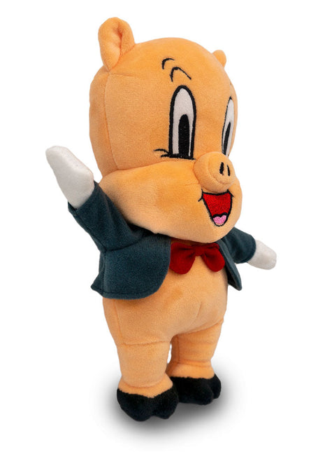 Dog Toy Squeaker Plush - Looney Tunes Porky Pig Full Body Standing Pose