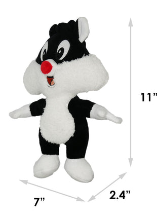 Dog Toy Squeaker Plush - Looney Tunes Sylvester the Cat Full Body