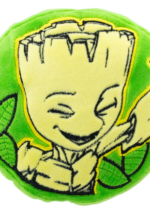Dog Toy Squeaky Plush - Groot Happy Pose Leaves Greens Browns