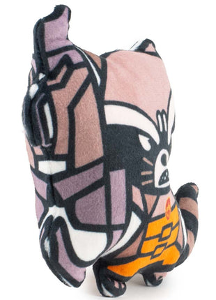 Dog Toy Squeaker Plush - Kawaii Rocket Raccoon Angry Pose
