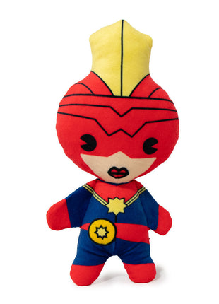 Dog Toy Squeaky Plush - Kawaii Captain Marvel Standing Pose