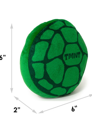 Dog Toy Squeaker Plush - TEENAGE MUTANT NINJA TURTLES Turtle Shell + Logo Greens Red White