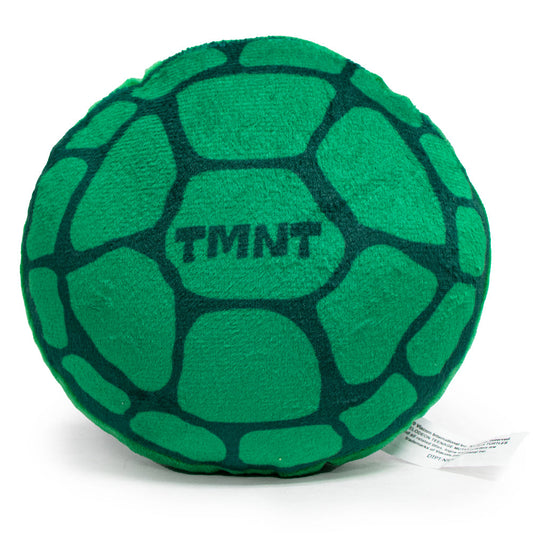 Dog Toy Squeaker Plush - TEENAGE MUTANT NINJA TURTLES Turtle Shell + Logo Greens Red White