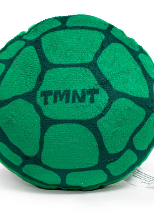 Dog Toy Squeaker Plush - TEENAGE MUTANT NINJA TURTLES Turtle Shell + Logo Greens Red White