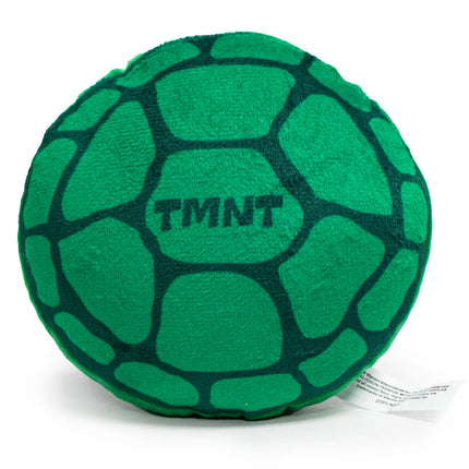 Dog Toy Squeaker Plush - TEENAGE MUTANT NINJA TURTLES Turtle Shell + Logo Greens Red White