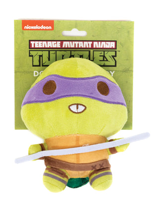 Dog Toy Squeaker Plush - Teenage Mutant Ninja Turtles Donatello Full Body Staff Pose Purple