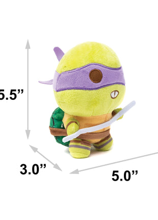 Dog Toy Squeaker Plush - Teenage Mutant Ninja Turtles Donatello Full Body Staff Pose Purple