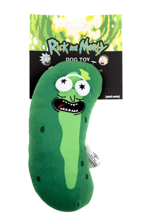 Dog Toy Squeaker Plush - Rick and Morty Pickle Rick Pose Greens