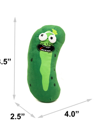 Dog Toy Squeaker Plush - Rick and Morty Pickle Rick Pose Greens