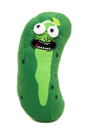 Dog Toy Squeaker Plush - Rick and Morty Pickle Rick Pose Greens