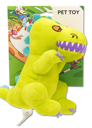 Dog Toy Squeaker Plush - Rugrats Reptar Full Body Pose - Pup List