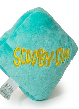 Dog Toy Squeaky Plush - Scooby Doo SD Dog Collar Logo Blue Yellow