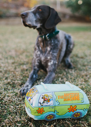 Dog Toy Squeaker Plush - Scooby Doo Group in Mystery Machine Van