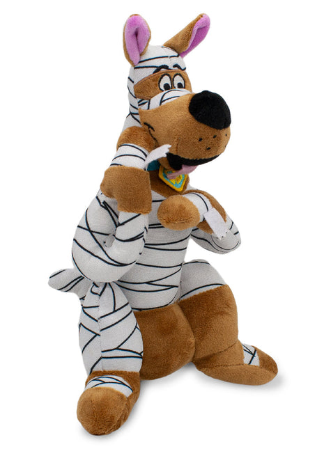 Dog Toy Squeaker Plush - Mummy Wrap Halloween Scooby-Doo Sitting Pose