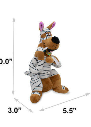 Dog Toy Squeaker Plush - Mummy Wrap Halloween Scooby-Doo Sitting Pose