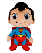 Dog Toy Squeaker Plush - Superman Chibi Full Body Standing Pose with Corduroy Hair