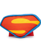 Dog Toy Squeaker Plush - DC League of Super-Pets Superman Dog Krypto the Super Dog Logo with Cape Blue Red Yellow
