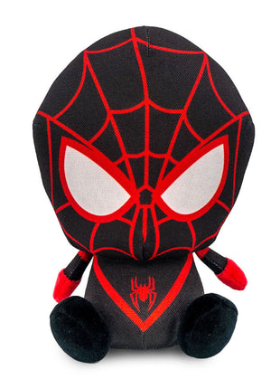 Dog Toy Squeaker Plush - Marvel Ultimate Spider-Man Morales Full Body Sitting Pose