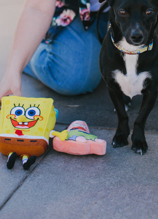 Dog Toy Squeaker Plush - SpongeBob Full Body with Arms and Legs