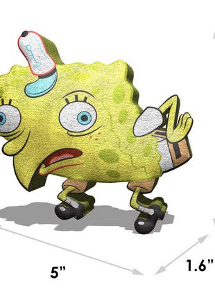 Dog Toy Squeaker Plush - Mocking SpongeBob SquarePants Pose