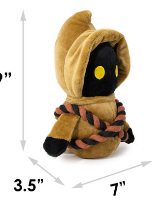 Dog Toy Squeaker Plush - Jawa Standing Pose with Rope Bandolier