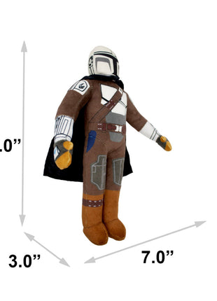 Dog Toy Squeaker Plush - Star Wars The Mandalorian Standing Figure Pose