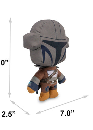 Dog Toy Squeaker Plush - Star Wars The Mandalorian Standing Pose with Ballistic Nylon Head
