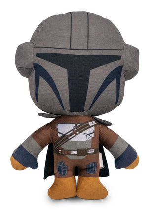 Dog Toy Squeaker Plush - Star Wars The Mandalorian Standing Pose with Ballistic Nylon Head