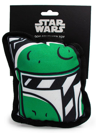 Dog Toy Squeaky Plush - Star Wars Boba Fett Head