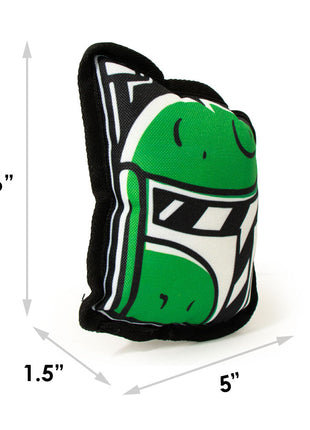 Dog Toy Squeaky Plush - Star Wars Boba Fett Head