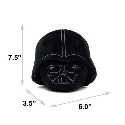 Dog Toy Squeaker Plush - Darth Vader Helmet Black