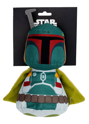 Dog Toy Squeaker Plush - Star Wars Boba Fett Big Head Pose