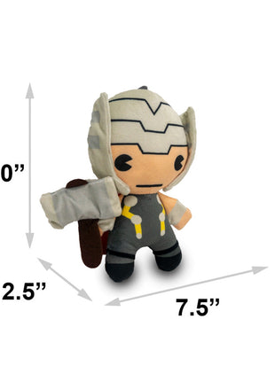 Dog Toy Squeaky Plush - Kawaii Thor with Hammer Standing Pose - Pup List