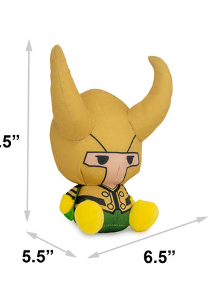 Dog Toy Squeaker Plush - Marvel Kawaii Loki Full Body Sitting Pose