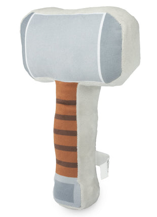 Dog Toy Squeaker Plush - Thor's Hammer Grays Browns