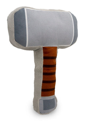 Dog Toy Squeaker Plush - Thor's Hammer Grays Browns