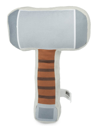 Dog Toy Squeaker Plush - Thor's Hammer Grays Browns