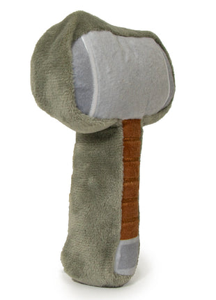 Dog Toy Squeaker Plush - Thor's Hammer Grays Browns