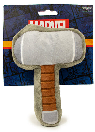Dog Toy Squeaker Plush - Thor's Hammer Grays Browns