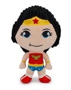 Dog Toy Squeaker Plush - Wonder Woman Full Body Standing Pose with Corduroy Hair