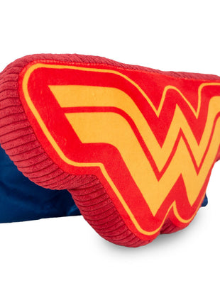 Dog Toy Squeaker Plush - Wonder Woman WW Logo with Cape